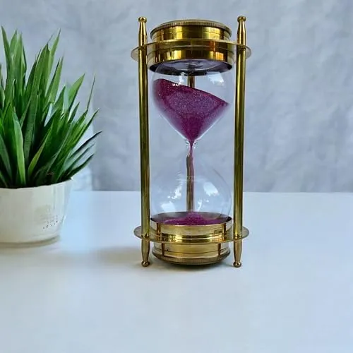 05-Minute Antique Sandtimer with Dual Compass