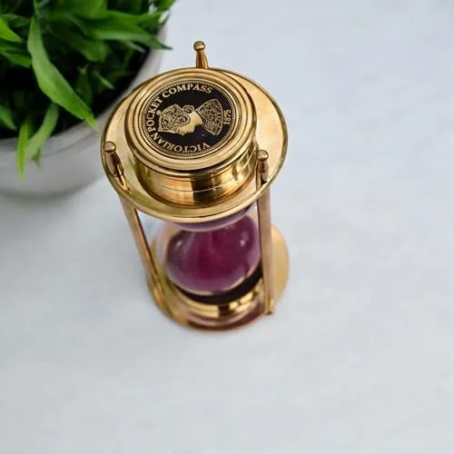 05-Minute Antique Sandtimer with Dual Compass