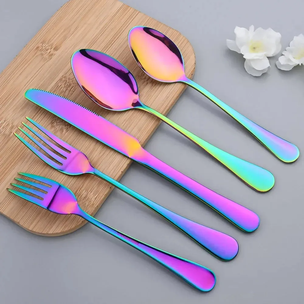 20 Piece Stainless Steel Cutlery Set For Home Dining