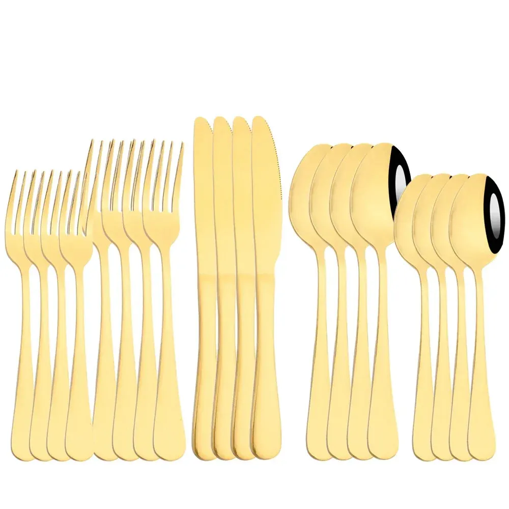 20 Piece Stainless Steel Cutlery Set For Home Dining
