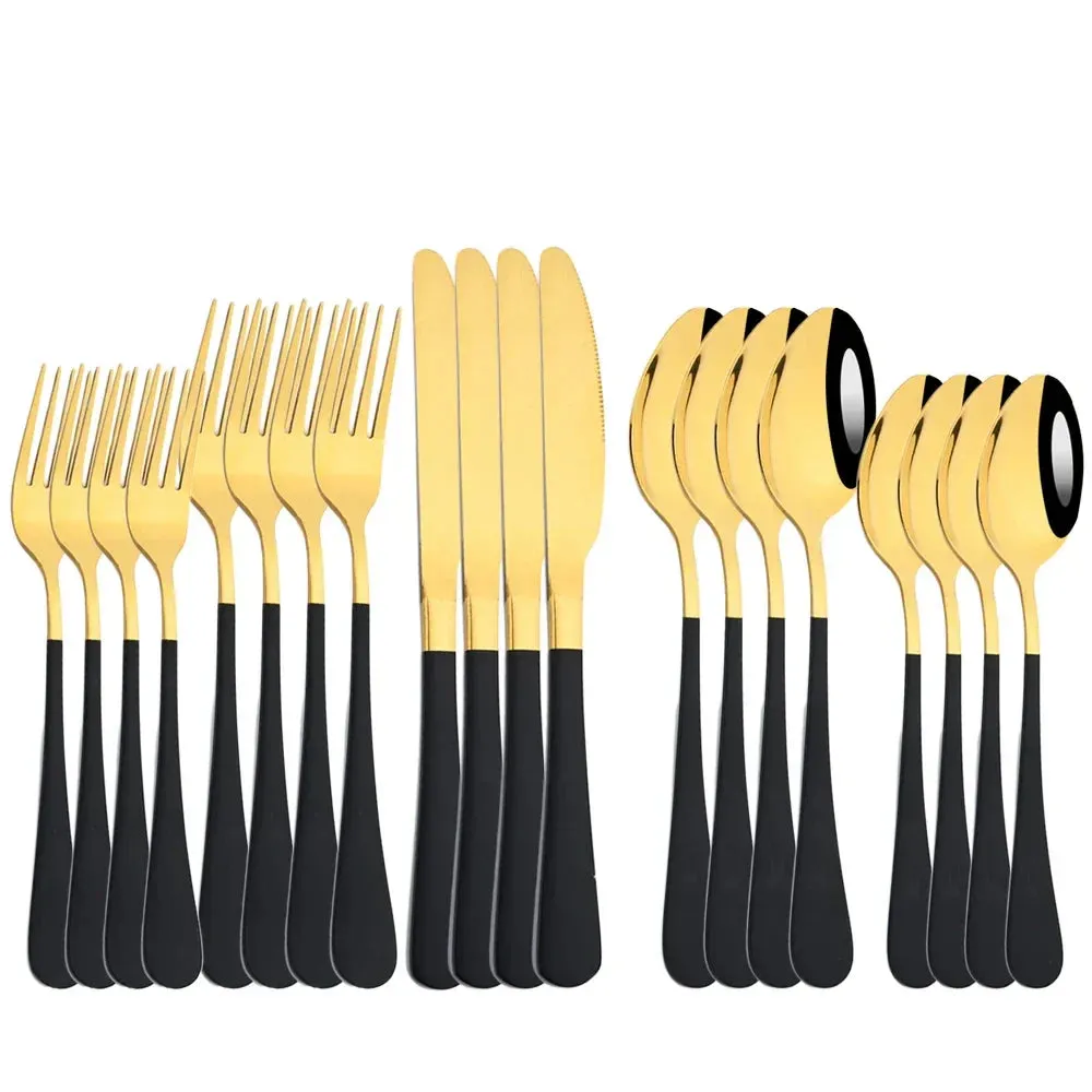 20 Piece Stainless Steel Cutlery Set For Home Dining