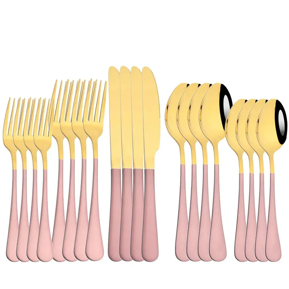 20 Piece Stainless Steel Cutlery Set For Home Dining