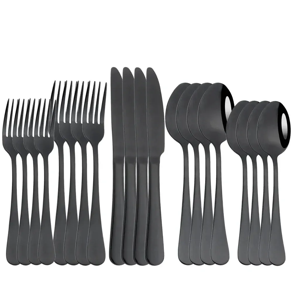 20 Piece Stainless Steel Cutlery Set For Home Dining