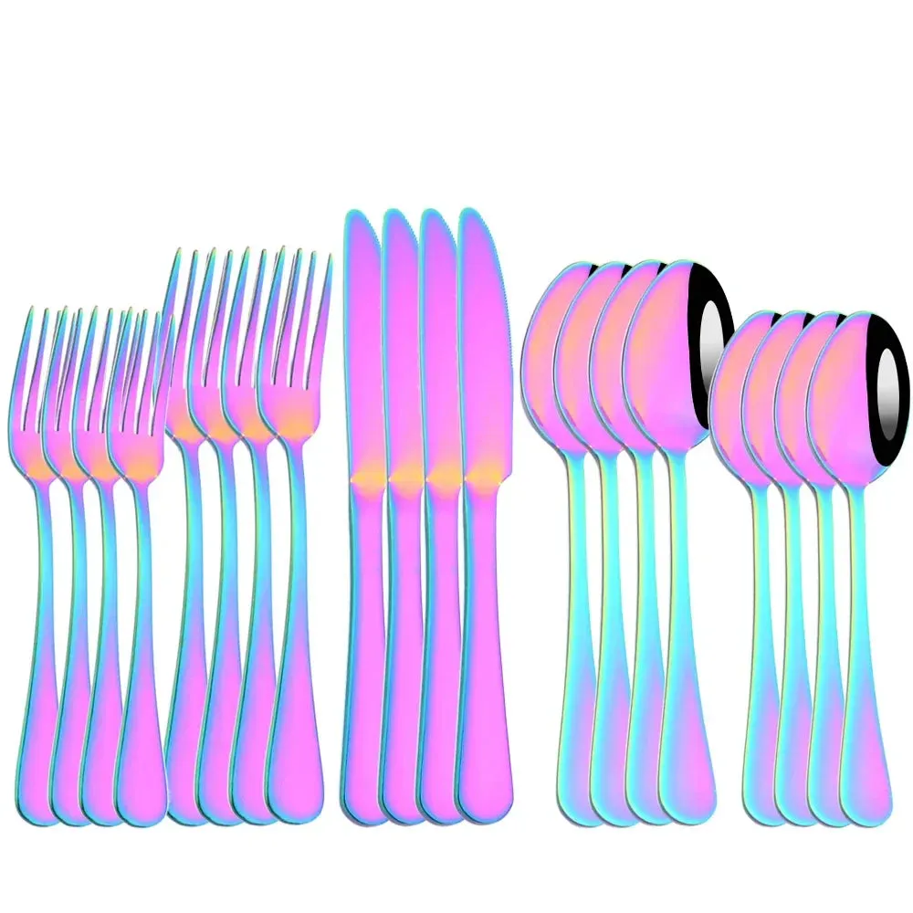 20 Piece Stainless Steel Cutlery Set For Home Dining