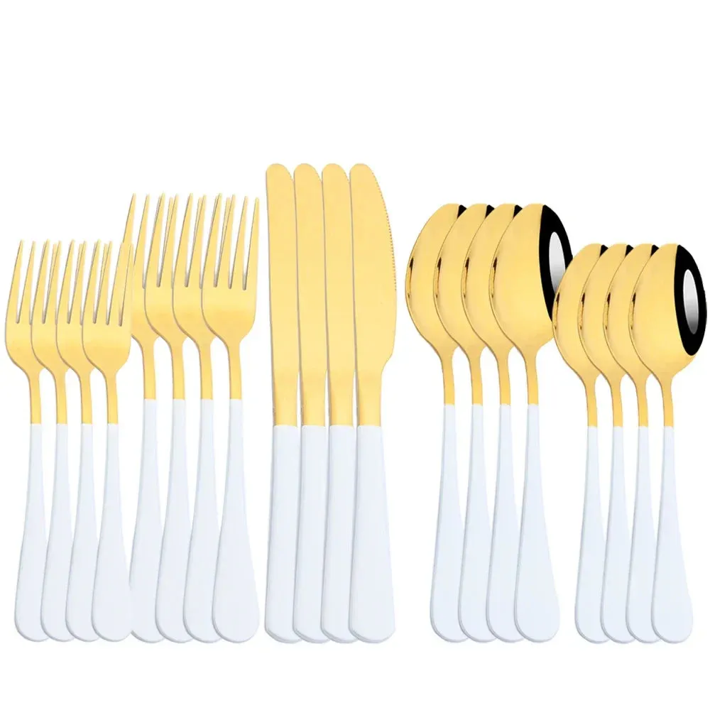 20 Piece Stainless Steel Cutlery Set For Home Dining
