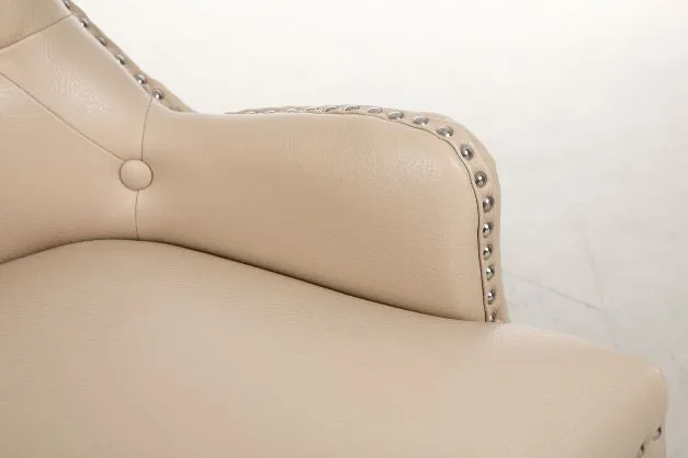 2x Rebecca Leather Aire Dining Chairs | 4 Colours
