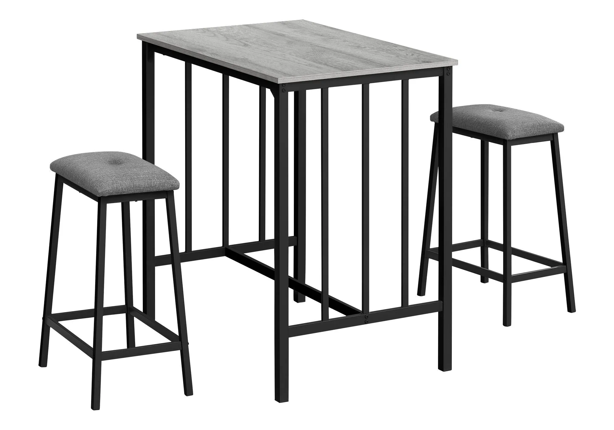 3 Pieces Dining Set, Counter Height, Rectangular, Small, Contemporary & Modern by Couch.com