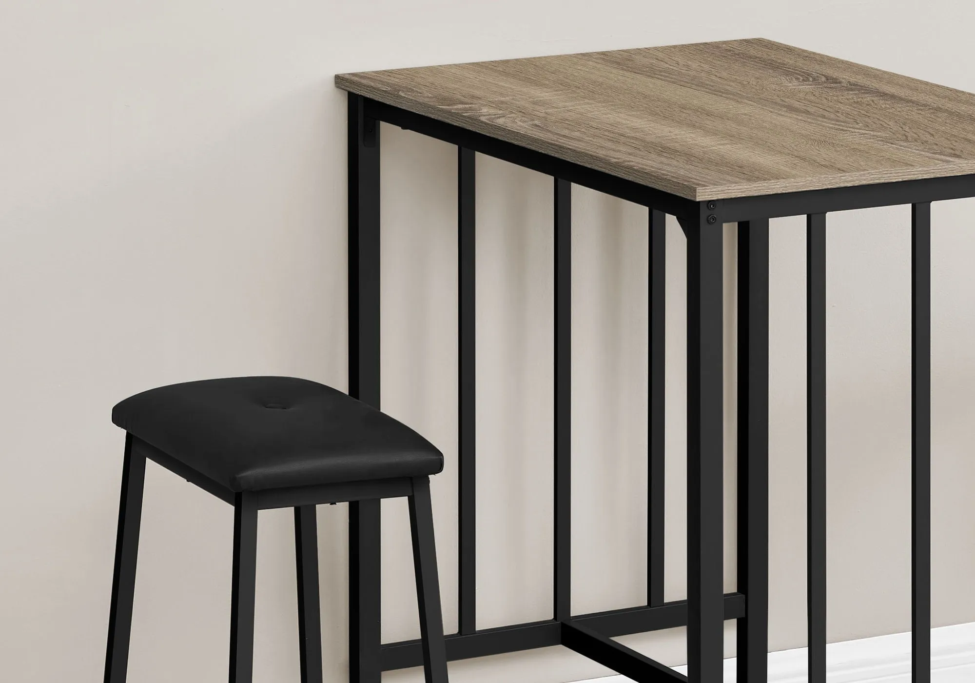 3 Pieces Dining Set, Counter Height, Rectangular, Small, Contemporary & Modern by Couch.com