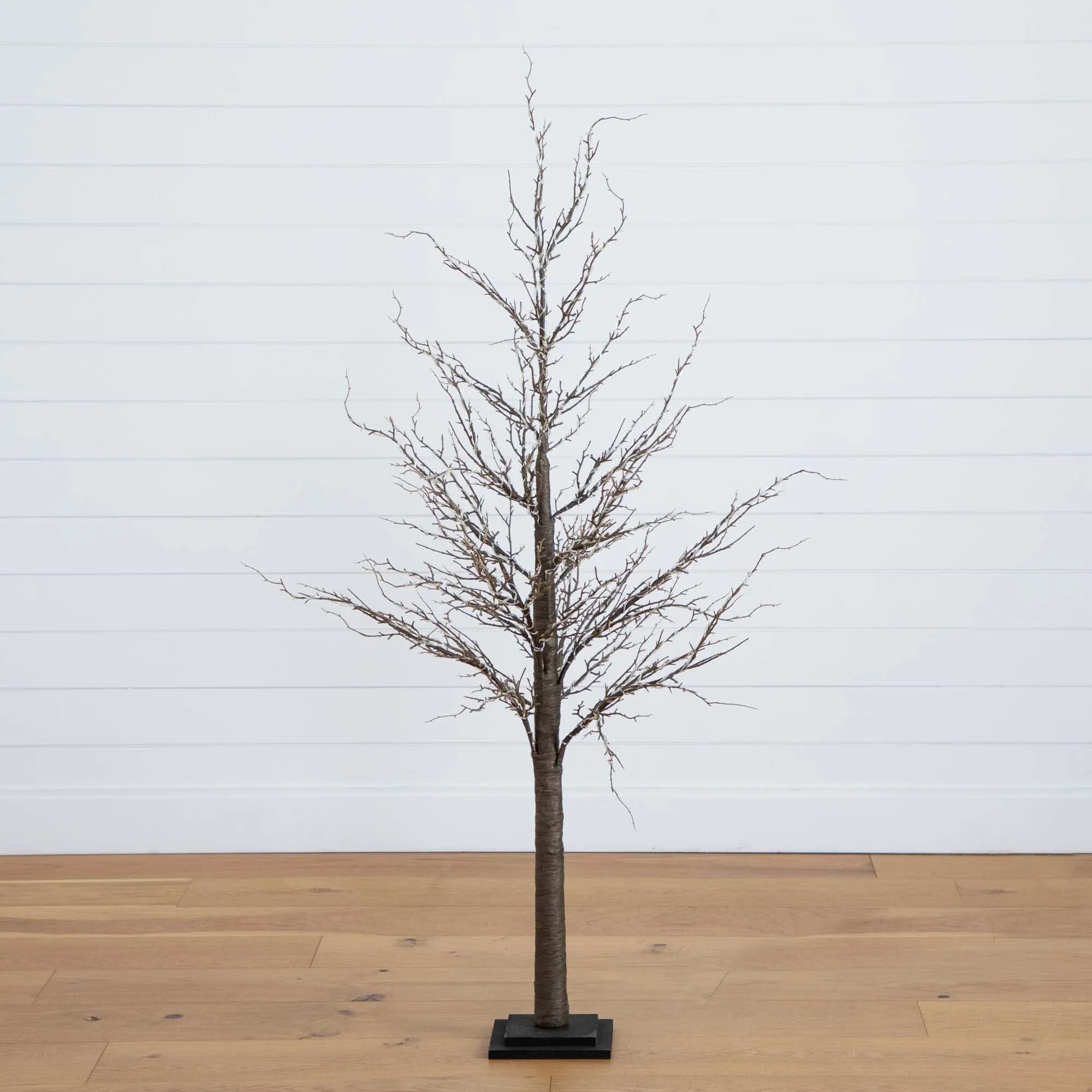 5’ Pre-Lit Artificial Twig Tree with 360 Warm White LED Lights