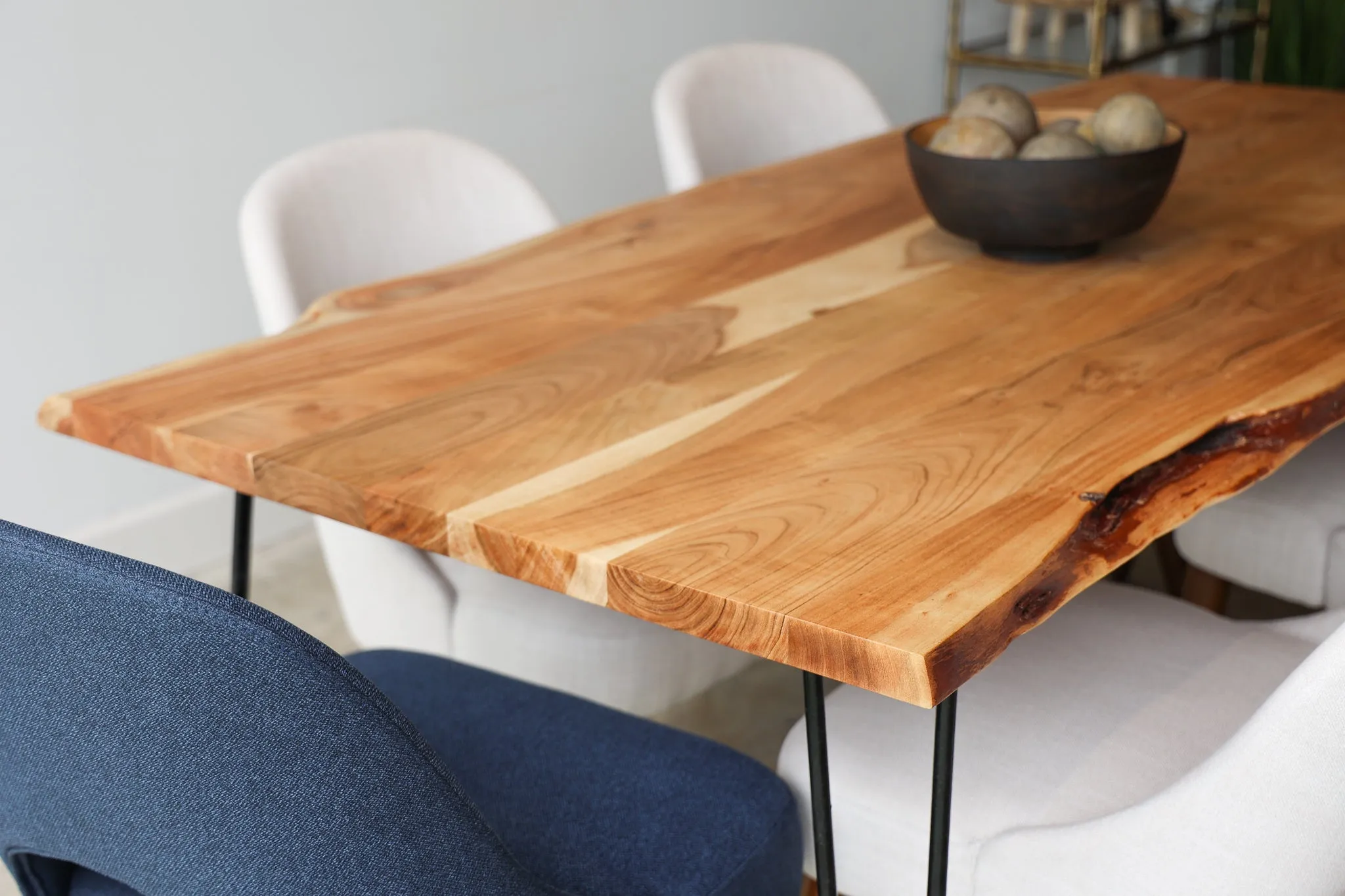 79" Light Live Edge Table