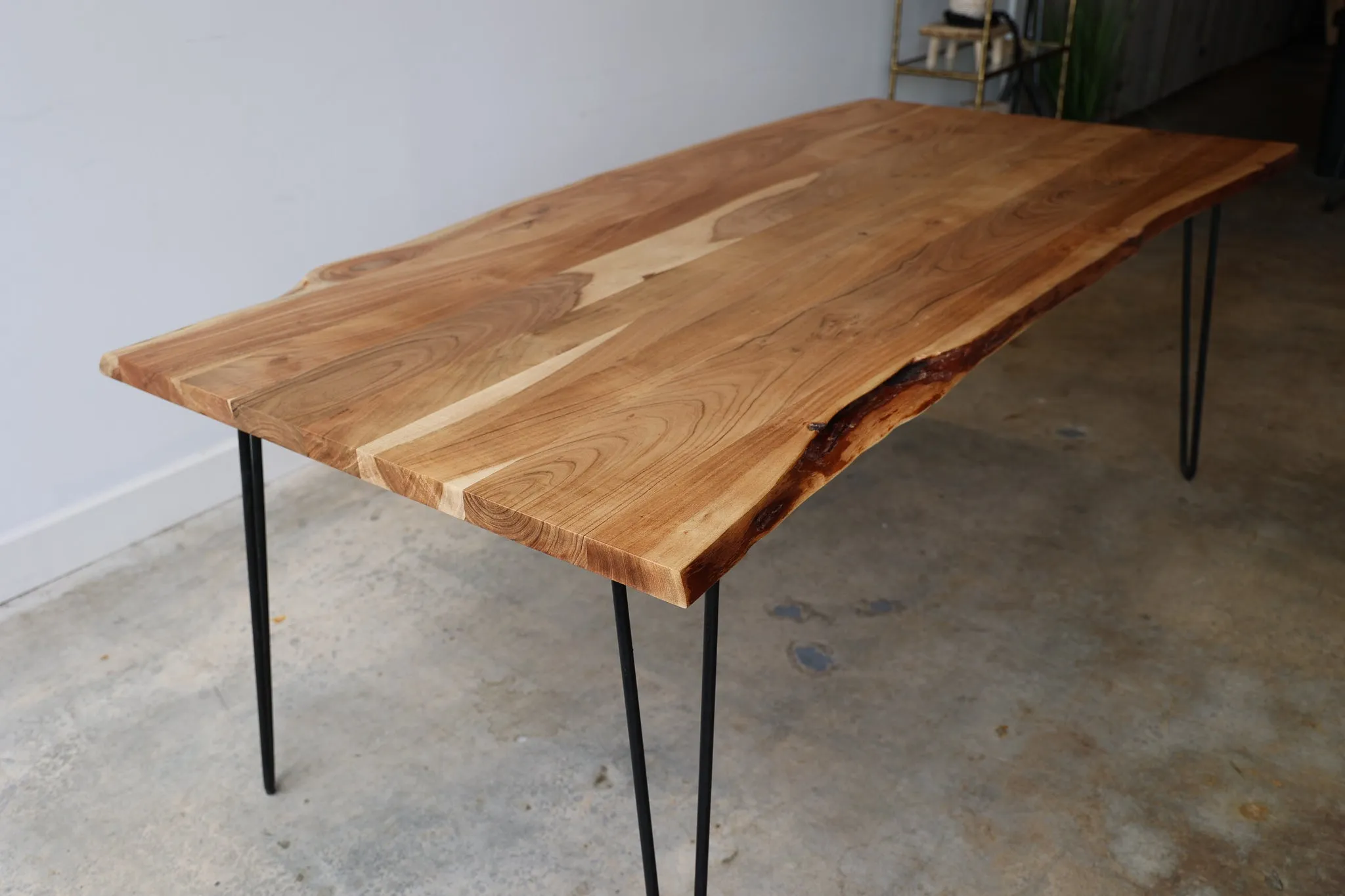 79" Light Live Edge Table