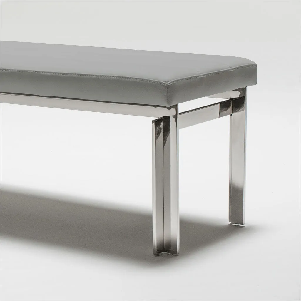 Abby Bench - Light Grey