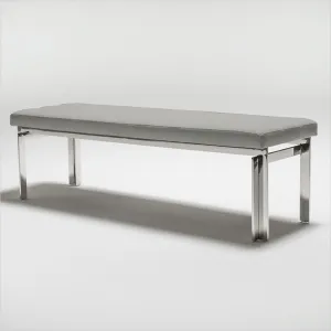 Abby Bench - Light Grey