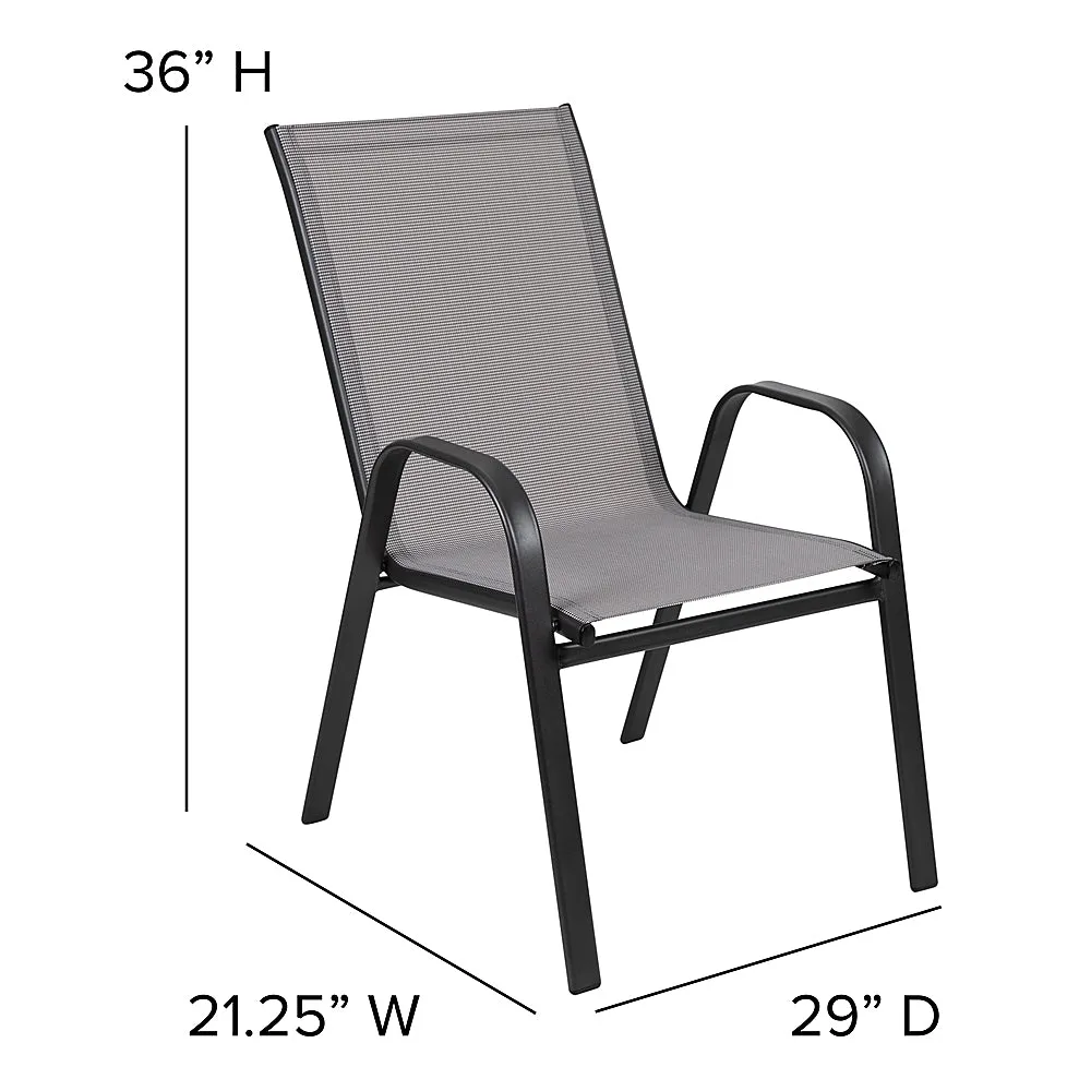 Alamont Home - Brazos Patio Chair (set of 4) - Gray