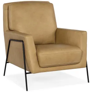 Amette Leather Chair, Ankur Sand