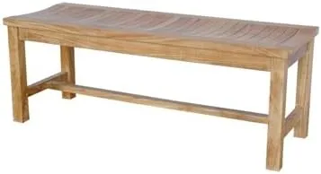 Anderson Teak BH-448B Casablanca 2-Seater Backless Bench
