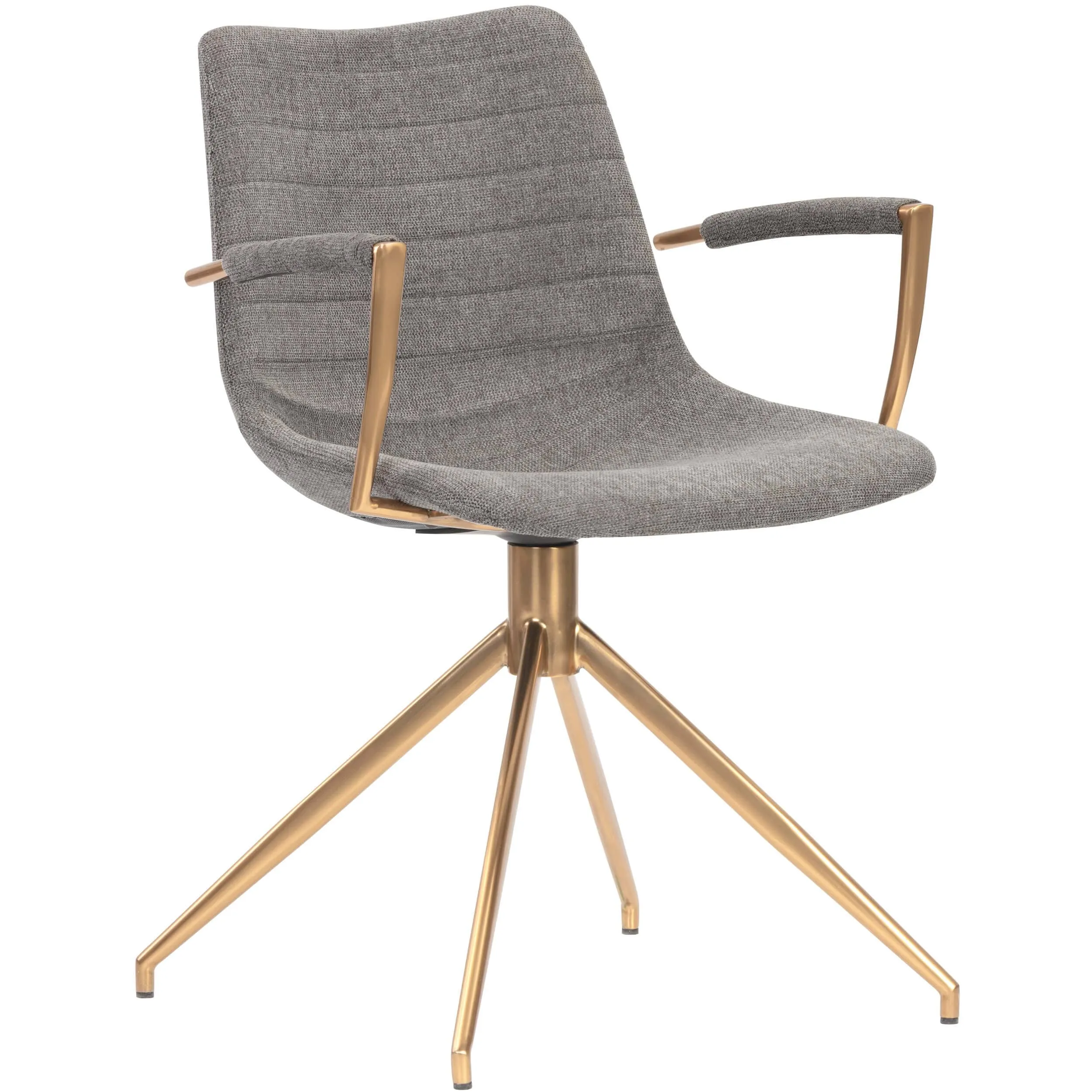 Andres Swivel Dining Chair, Belfast Koala Grey