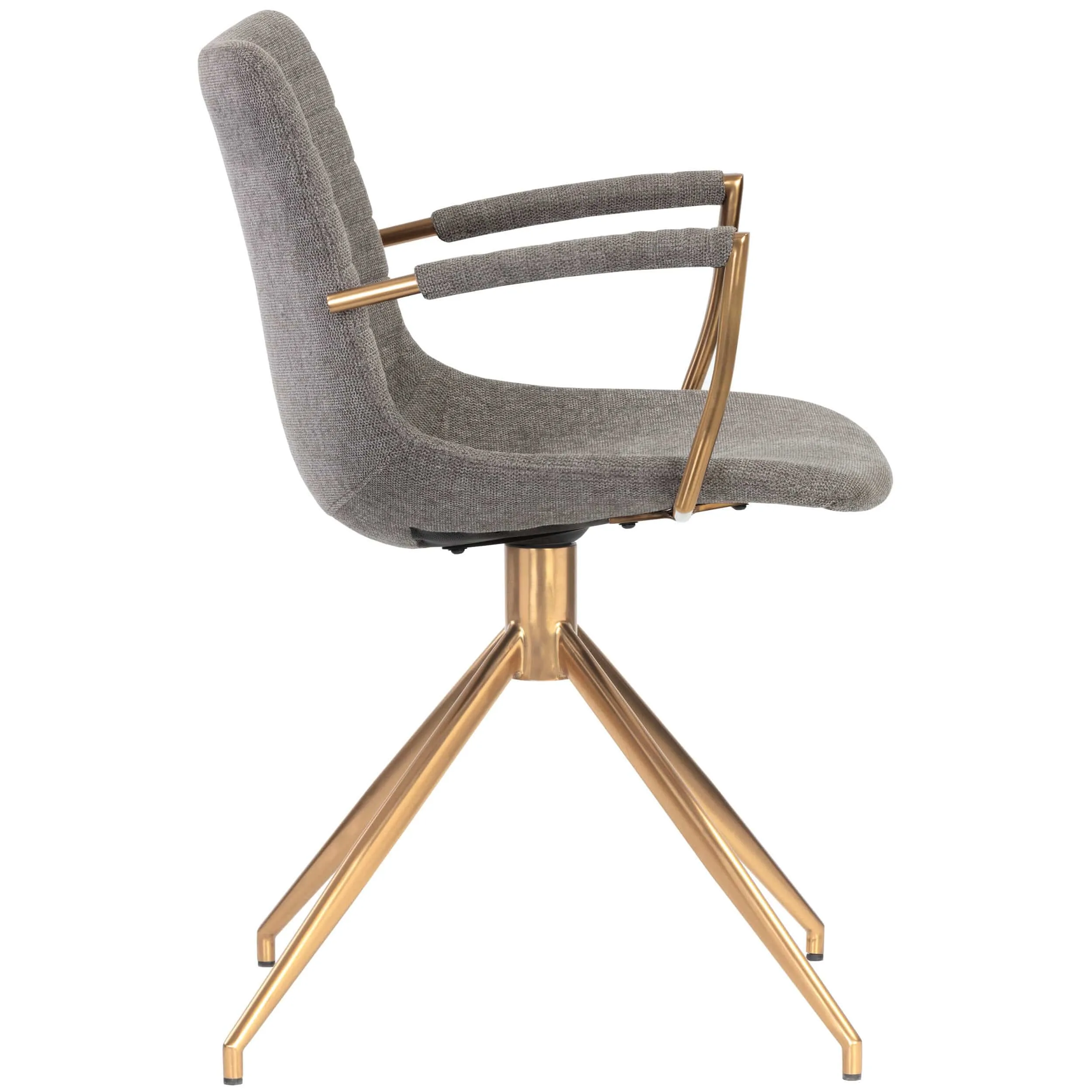 Andres Swivel Dining Chair, Belfast Koala Grey