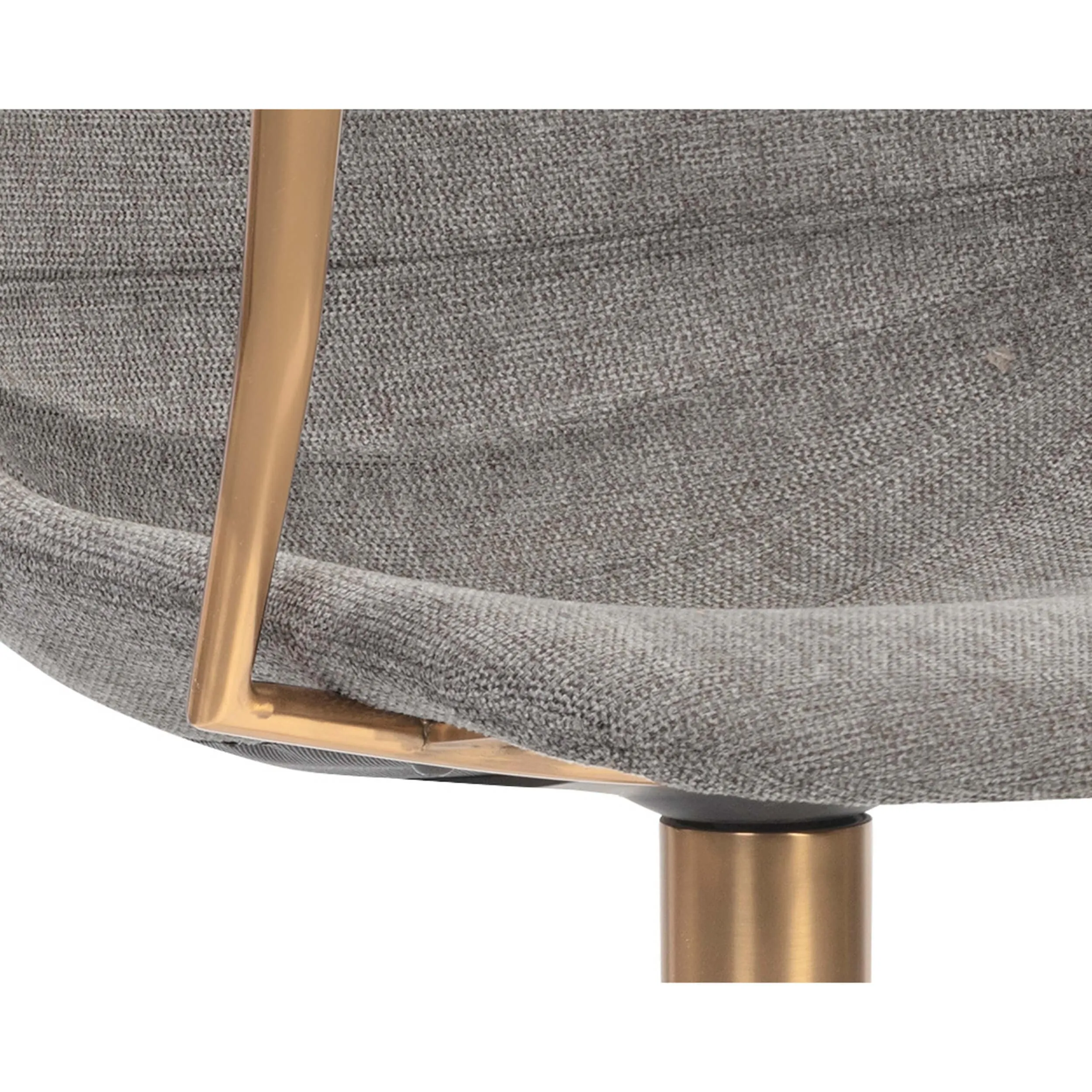 Andres Swivel Dining Chair, Belfast Koala Grey
