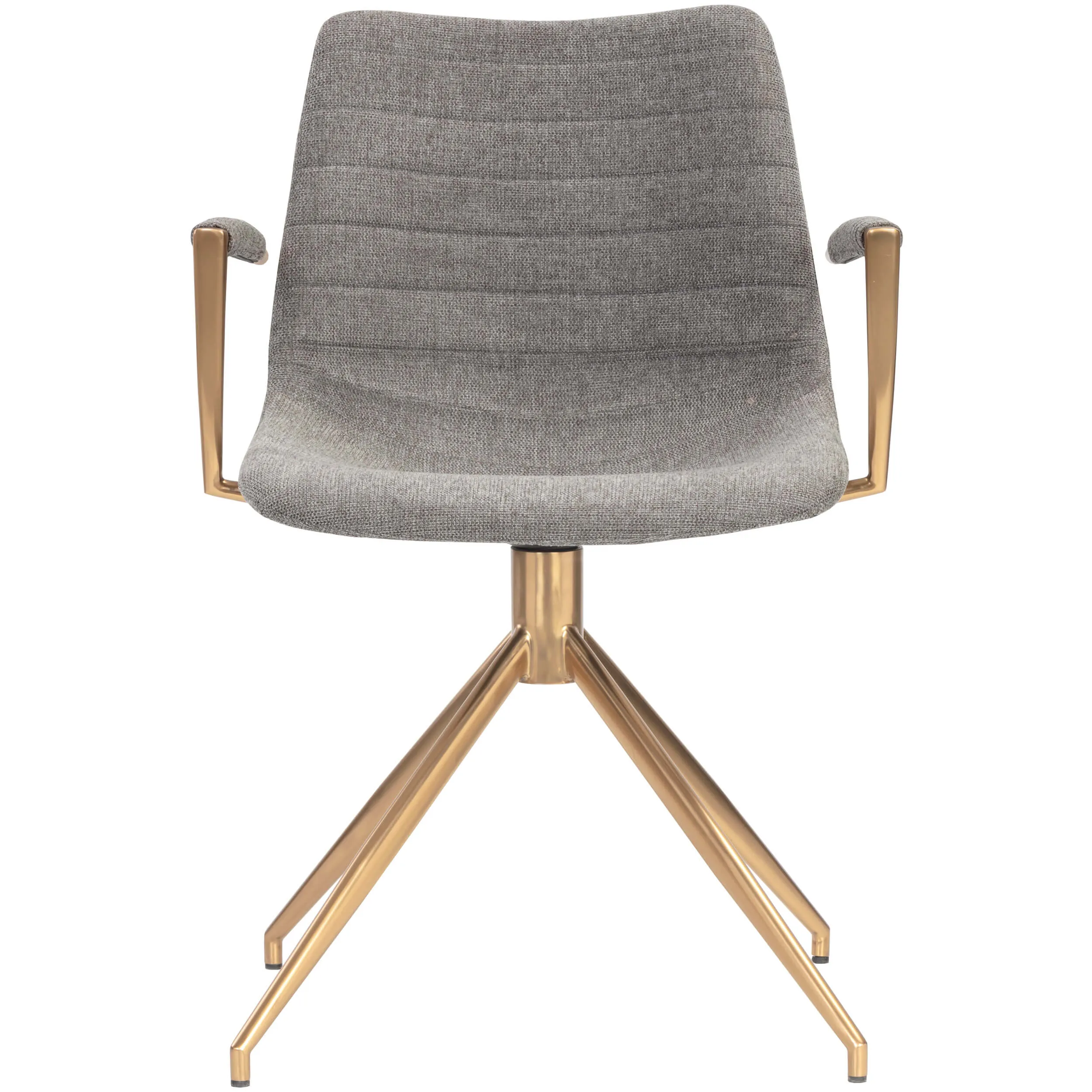Andres Swivel Dining Chair, Belfast Koala Grey