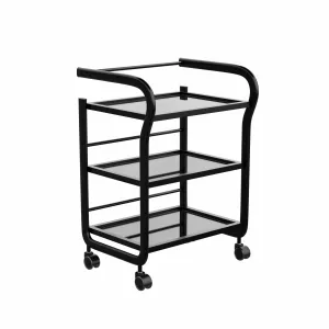 ARCUS Beauty Trolley with 3 Tier Glass Shelves (1013)