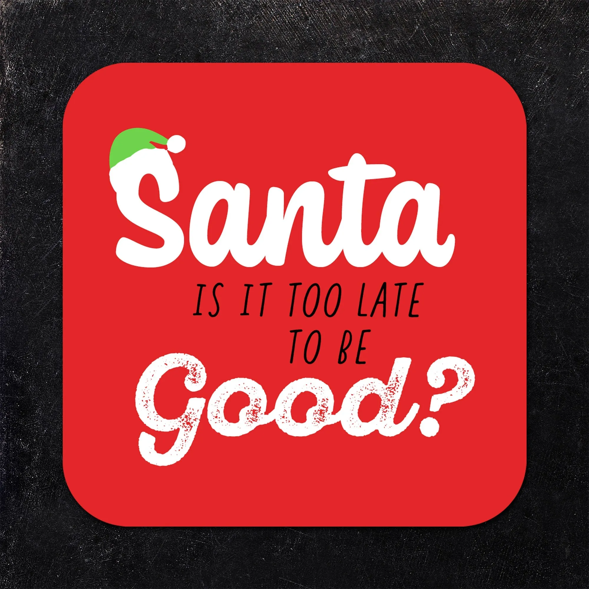 Assorted Satirical Christmas Paper Coaster Set