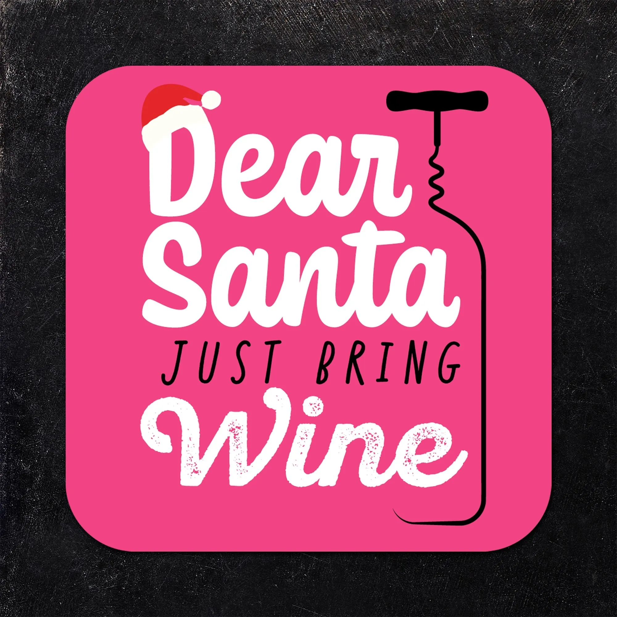Assorted Satirical Christmas Paper Coaster Set