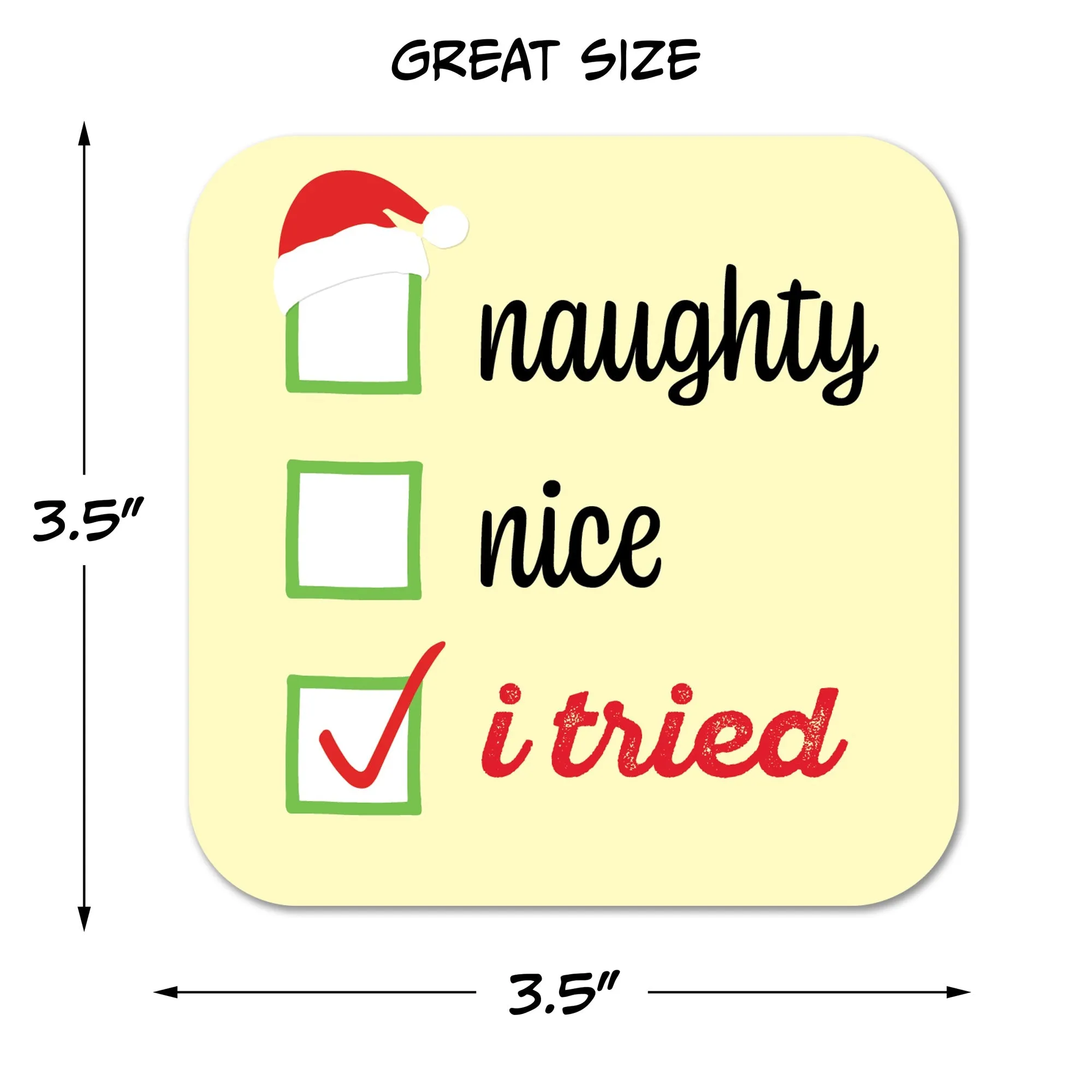 Assorted Satirical Christmas Paper Coaster Set