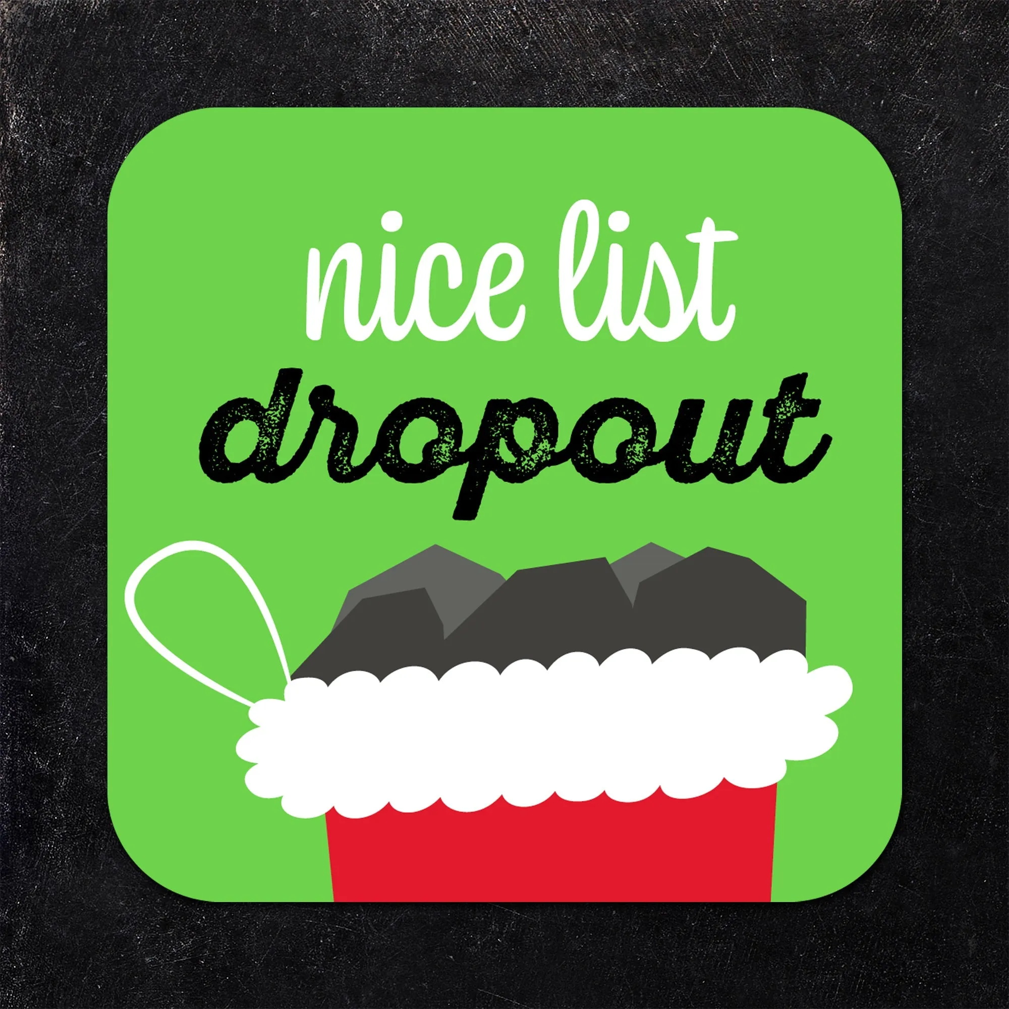 Assorted Satirical Christmas Paper Coaster Set