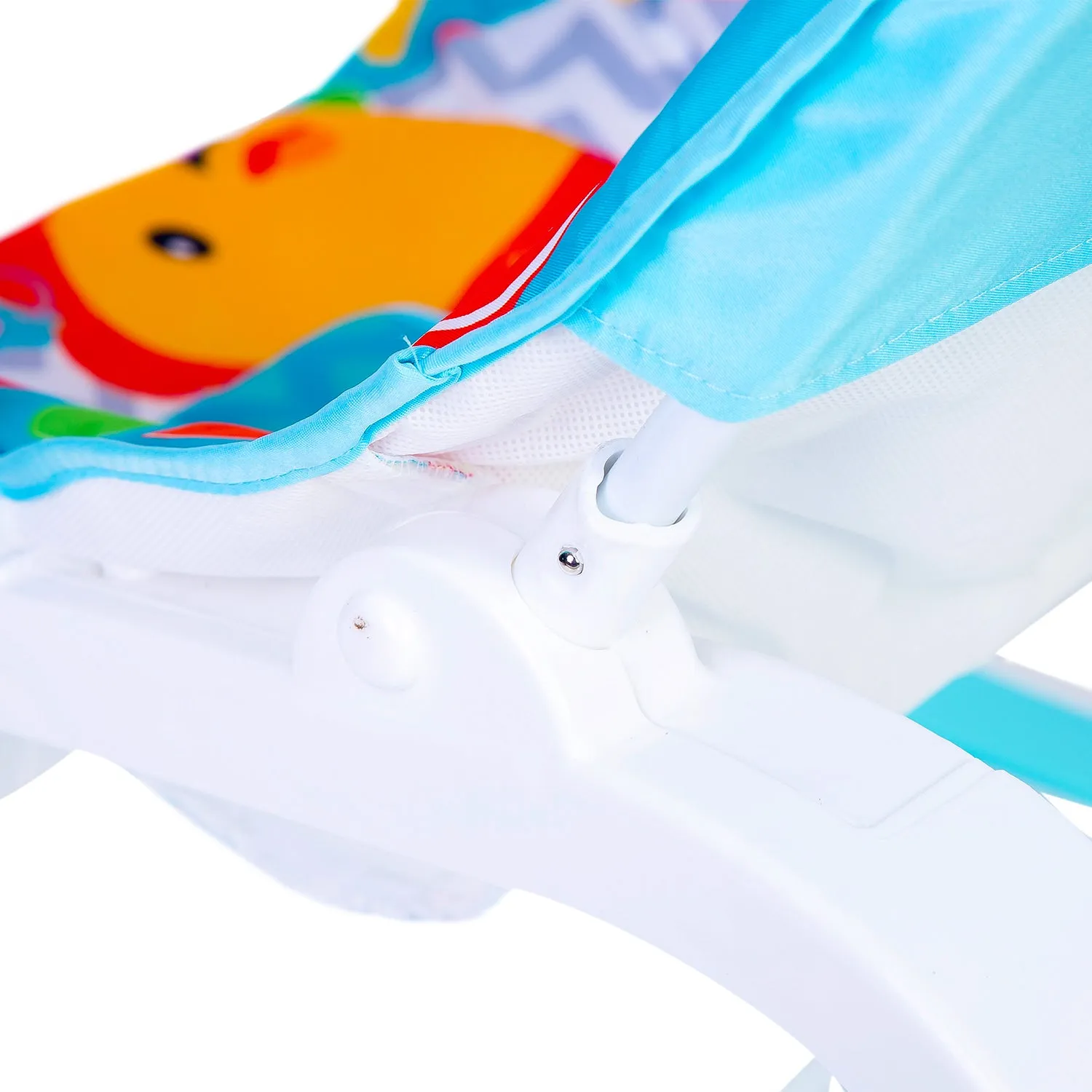 Baby Moo Infant To Toddler Polka Dots Happy Baby Bouncer With Hanging Toys Blue
