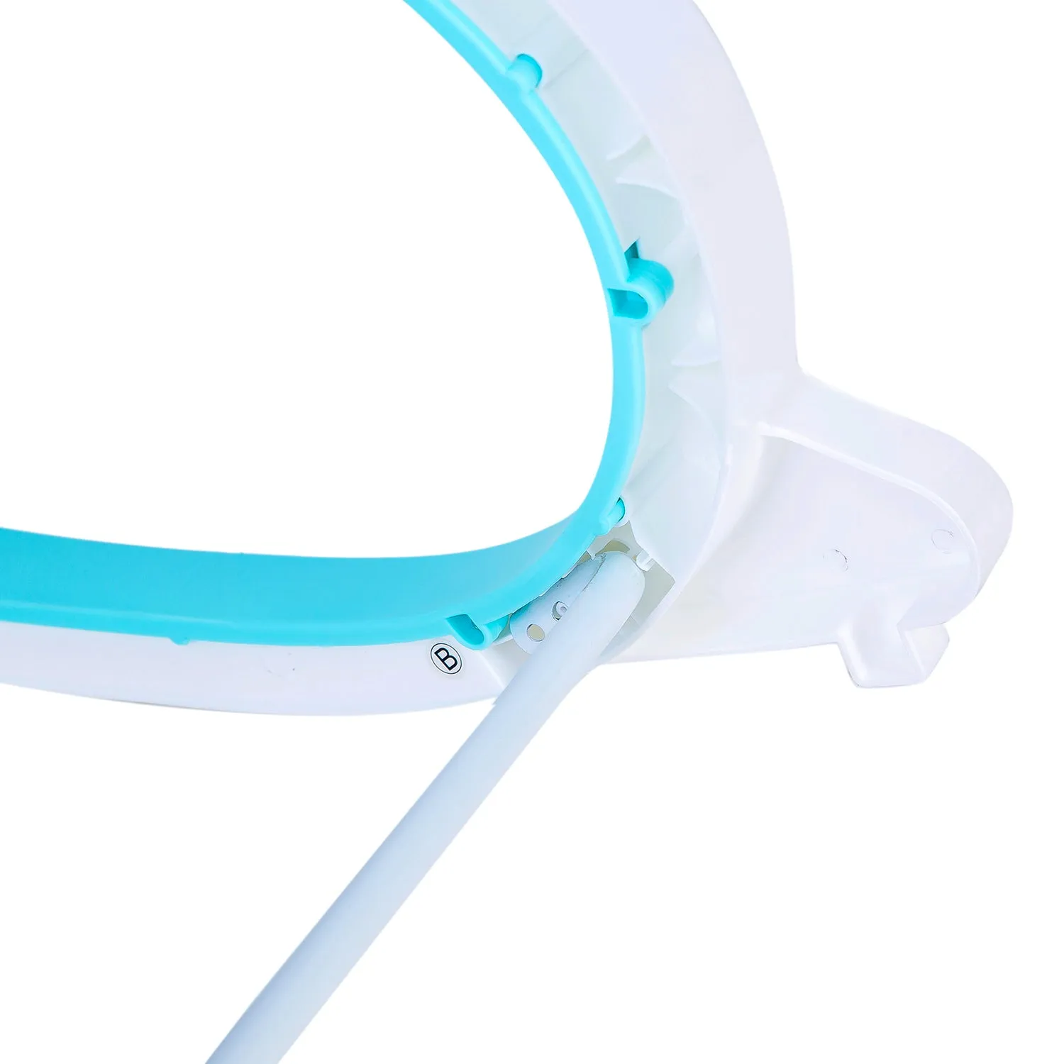 Baby Moo Infant To Toddler Polka Dots Happy Baby Bouncer With Hanging Toys Blue