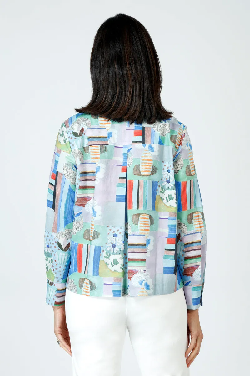 Beau Chemise Melanie Floral Vase Blouse