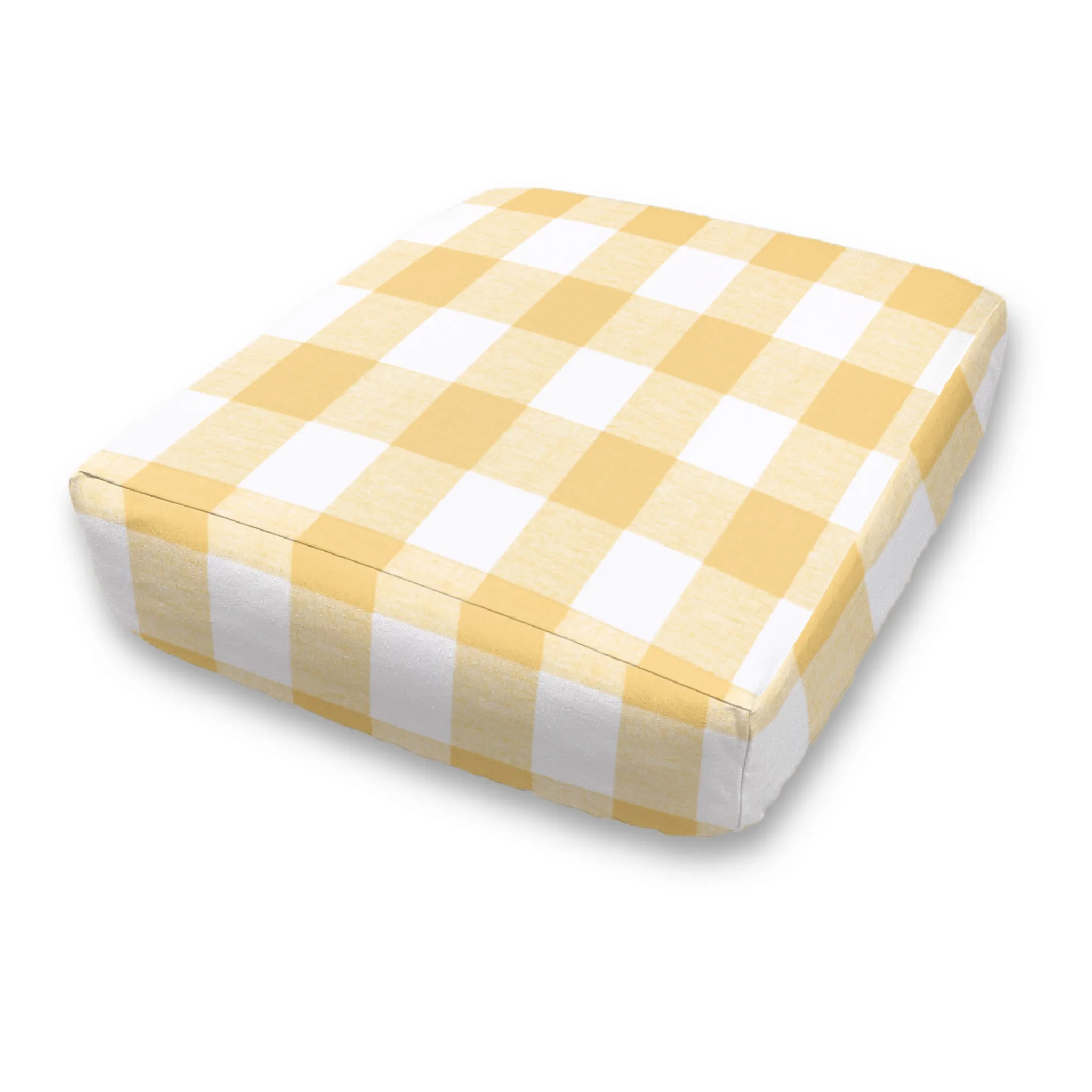 Bench Seat Custom Elastic Fitted & Protective Cushion Cover - Cotton Buffalo Plaid