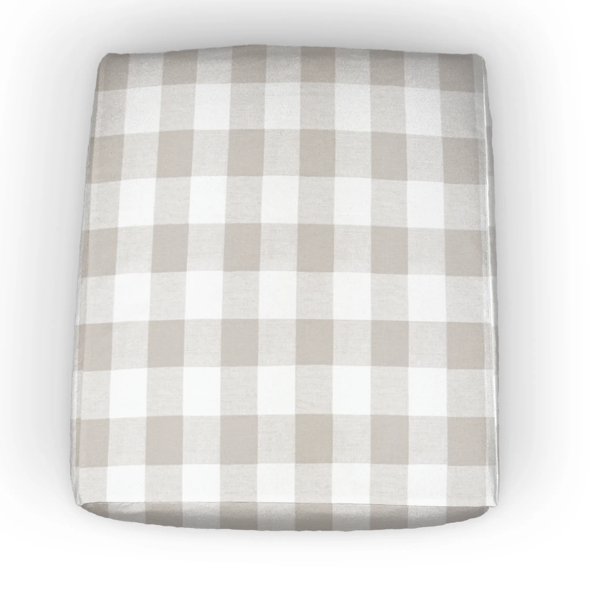 Bench Seat Custom Elastic Fitted & Protective Cushion Cover - Cotton Buffalo Plaid
