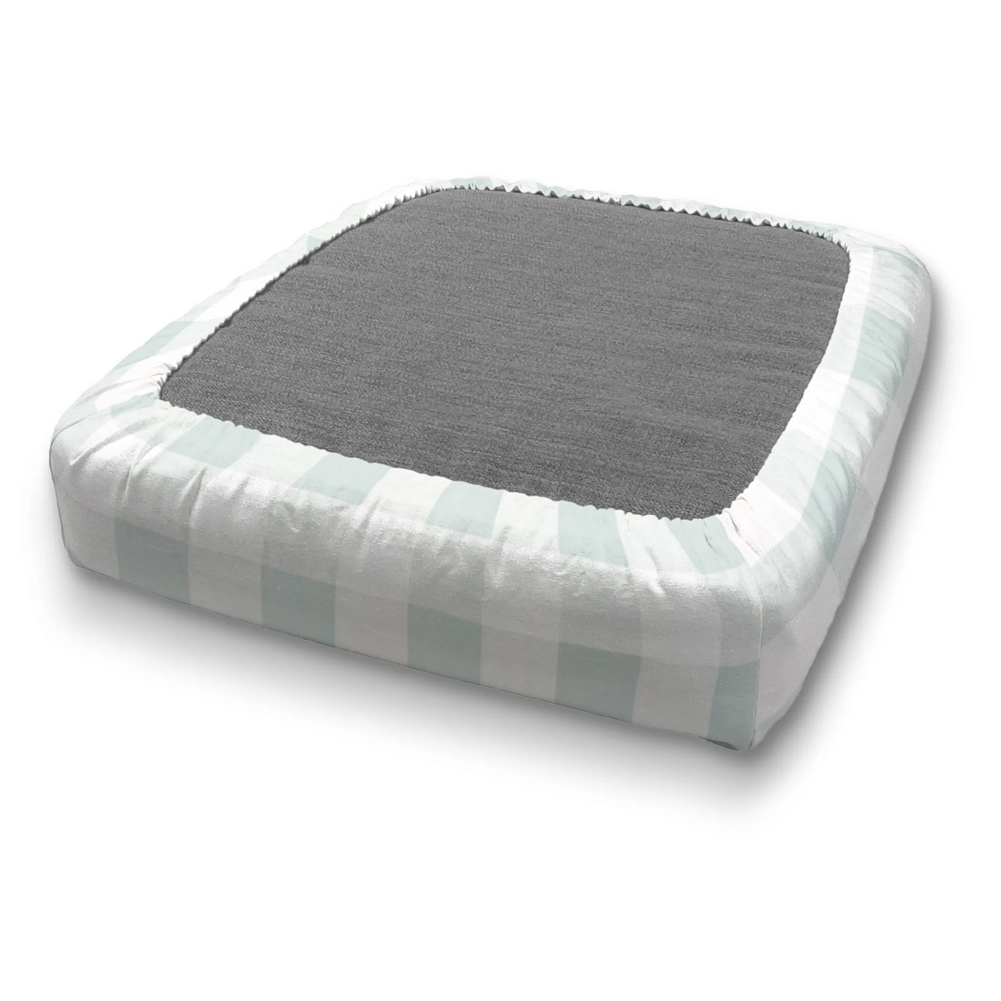 Bench Seat Custom Elastic Fitted & Protective Cushion Cover - Cotton Buffalo Plaid