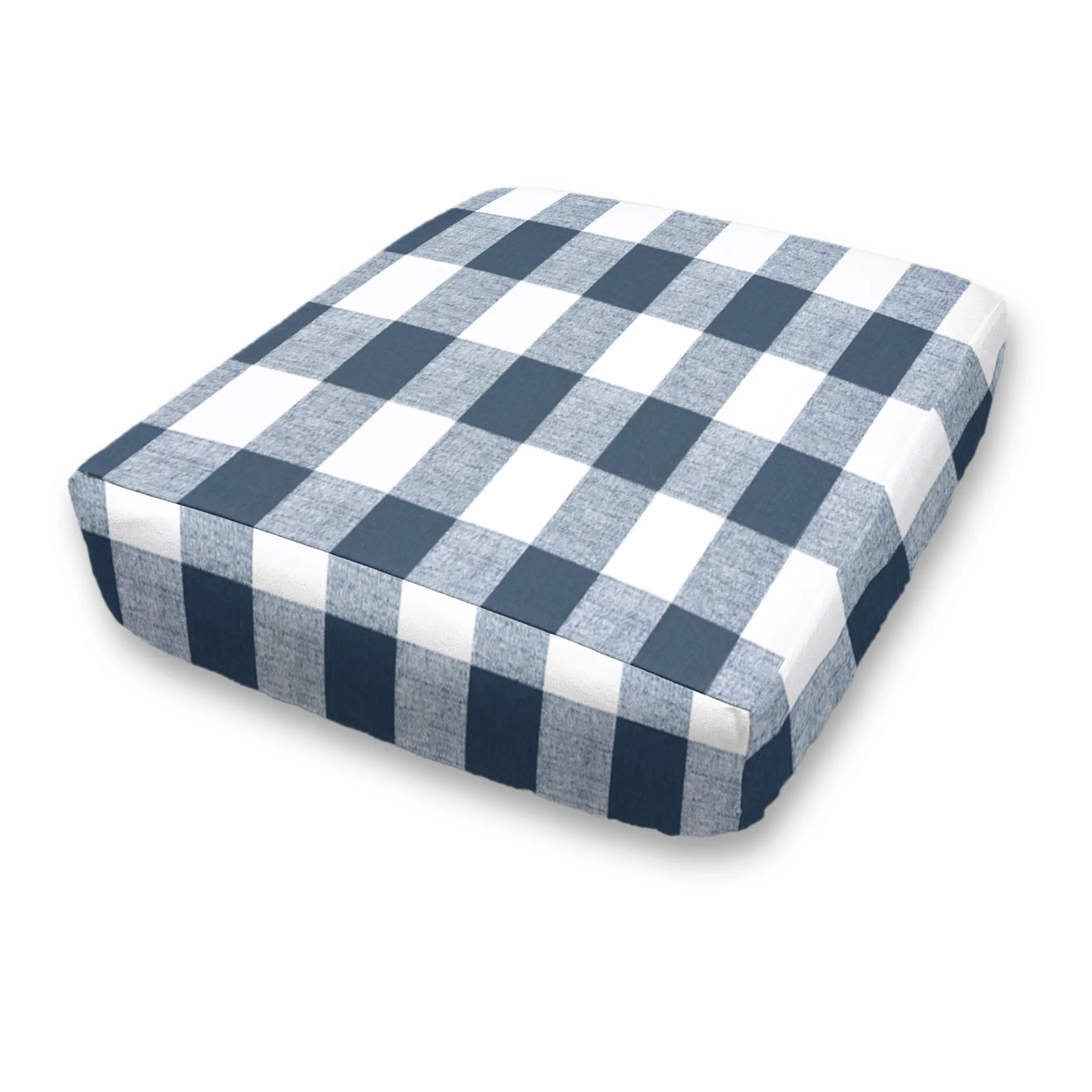 Bench Seat Custom Elastic Fitted & Protective Cushion Cover - Cotton Buffalo Plaid