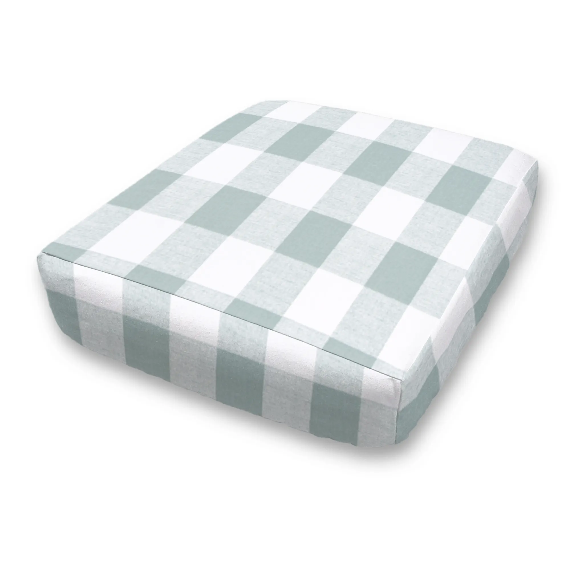 Bench Seat Custom Elastic Fitted & Protective Cushion Cover - Cotton Buffalo Plaid