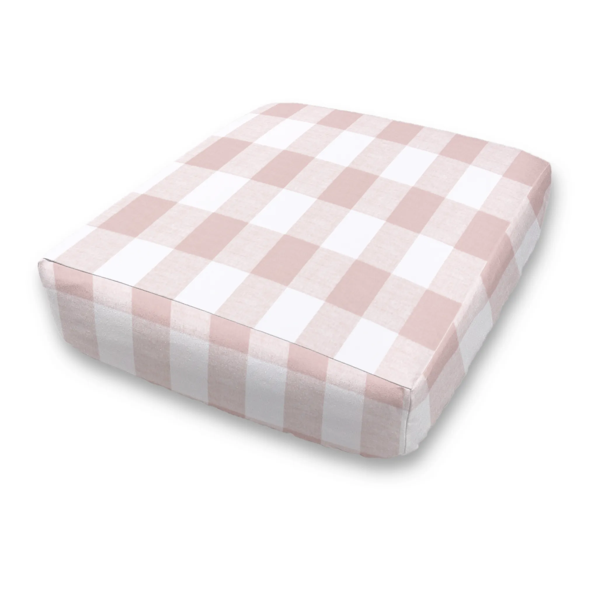 Bench Seat Custom Elastic Fitted & Protective Cushion Cover - Cotton Buffalo Plaid