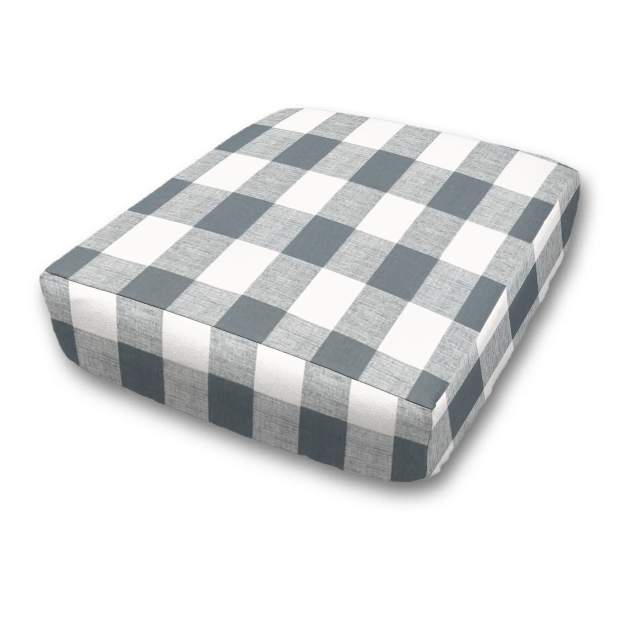 Bench Seat Custom Elastic Fitted & Protective Cushion Cover - Cotton Buffalo Plaid