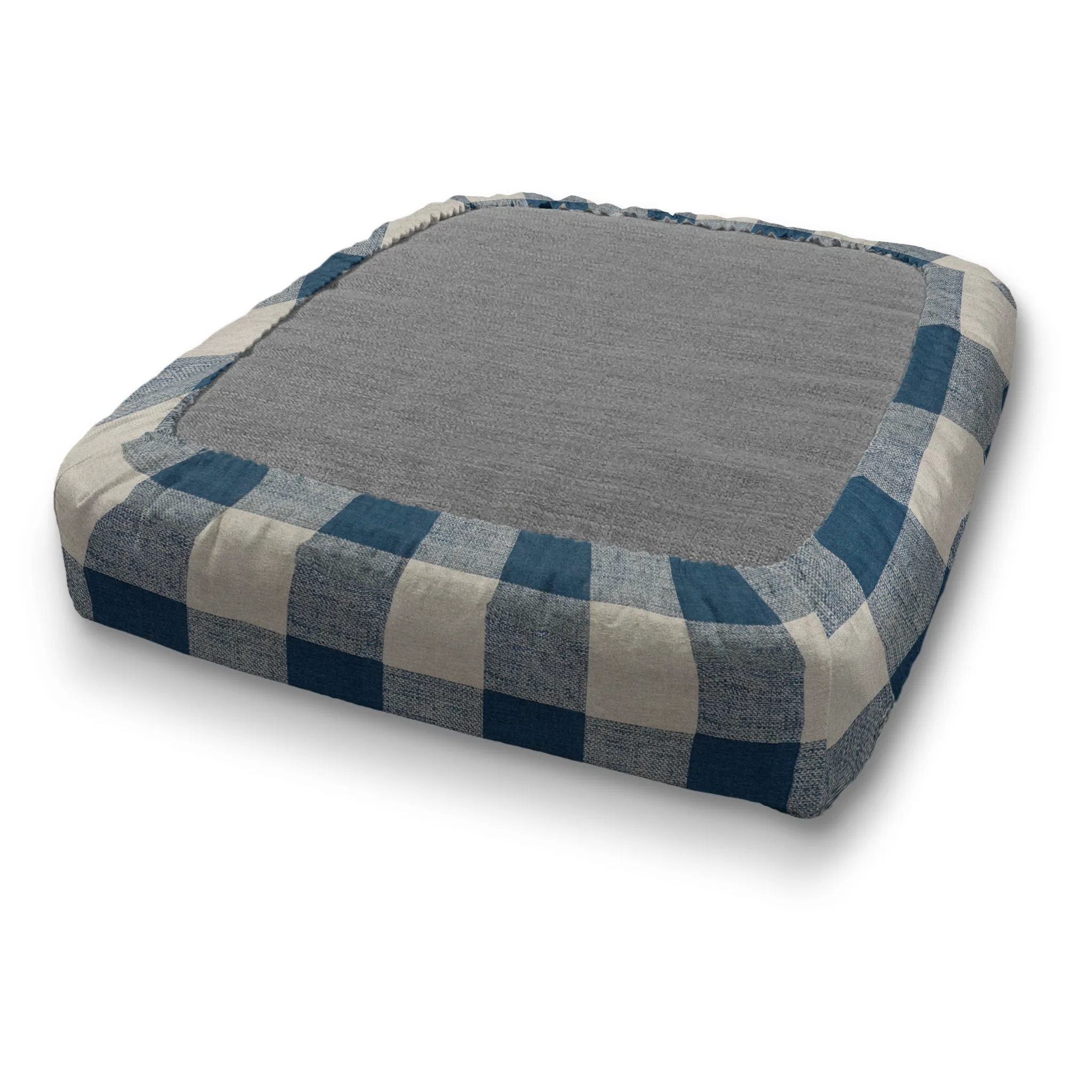 Bench Seat Custom Elastic Fitted & Protective Cushion Cover - Cotton Buffalo Plaid