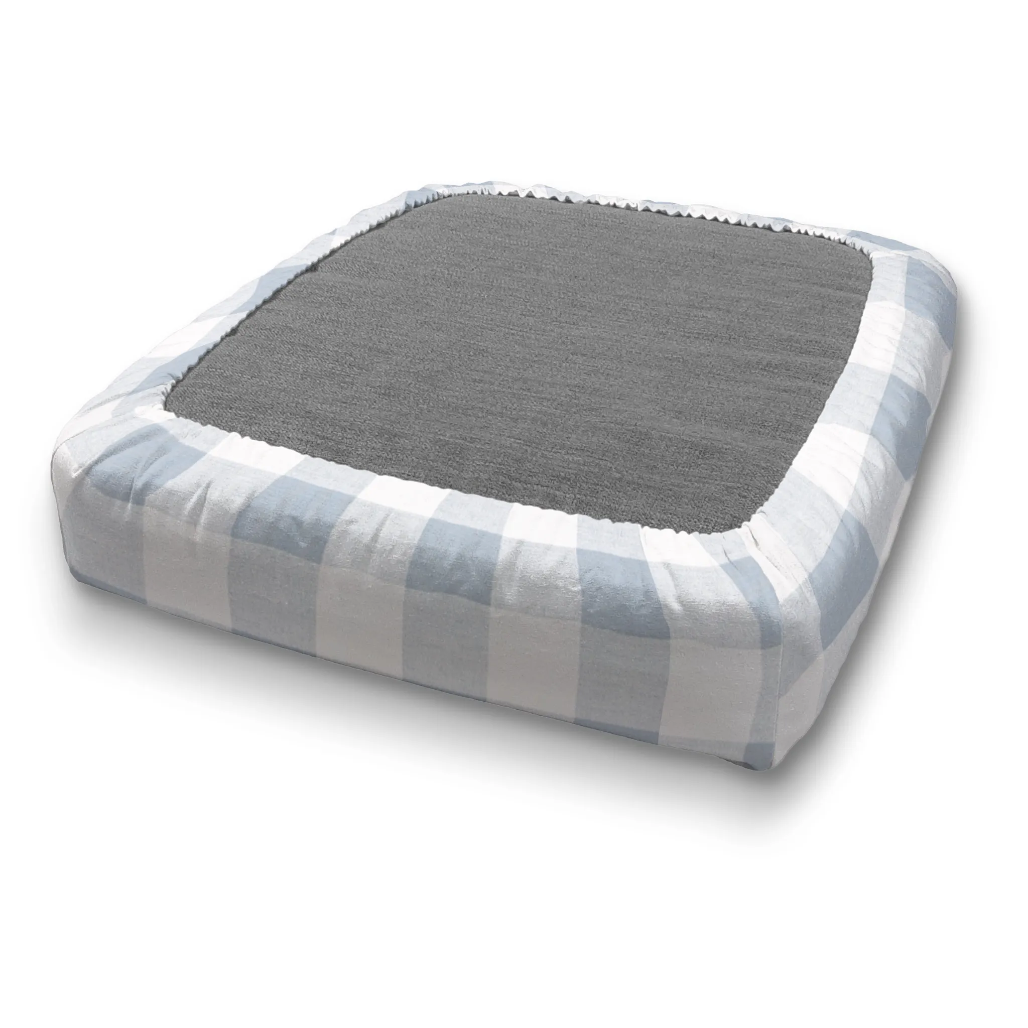Bench Seat Custom Elastic Fitted & Protective Cushion Cover - Cotton Buffalo Plaid