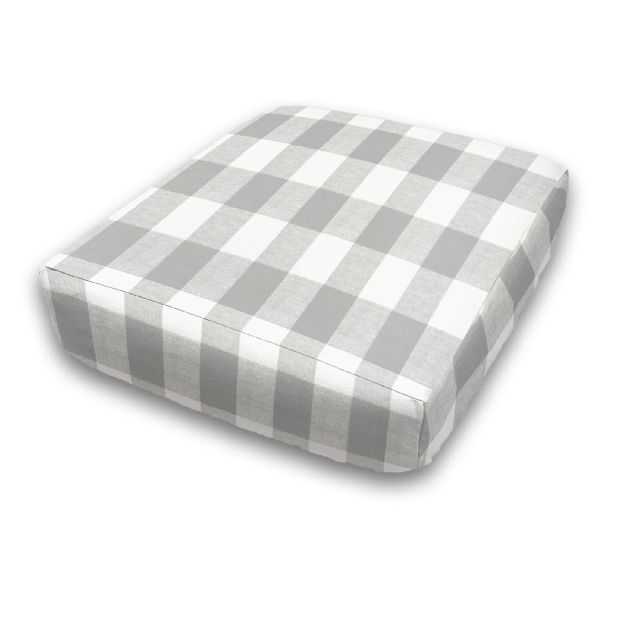 Bench Seat Custom Elastic Fitted & Protective Cushion Cover - Cotton Buffalo Plaid