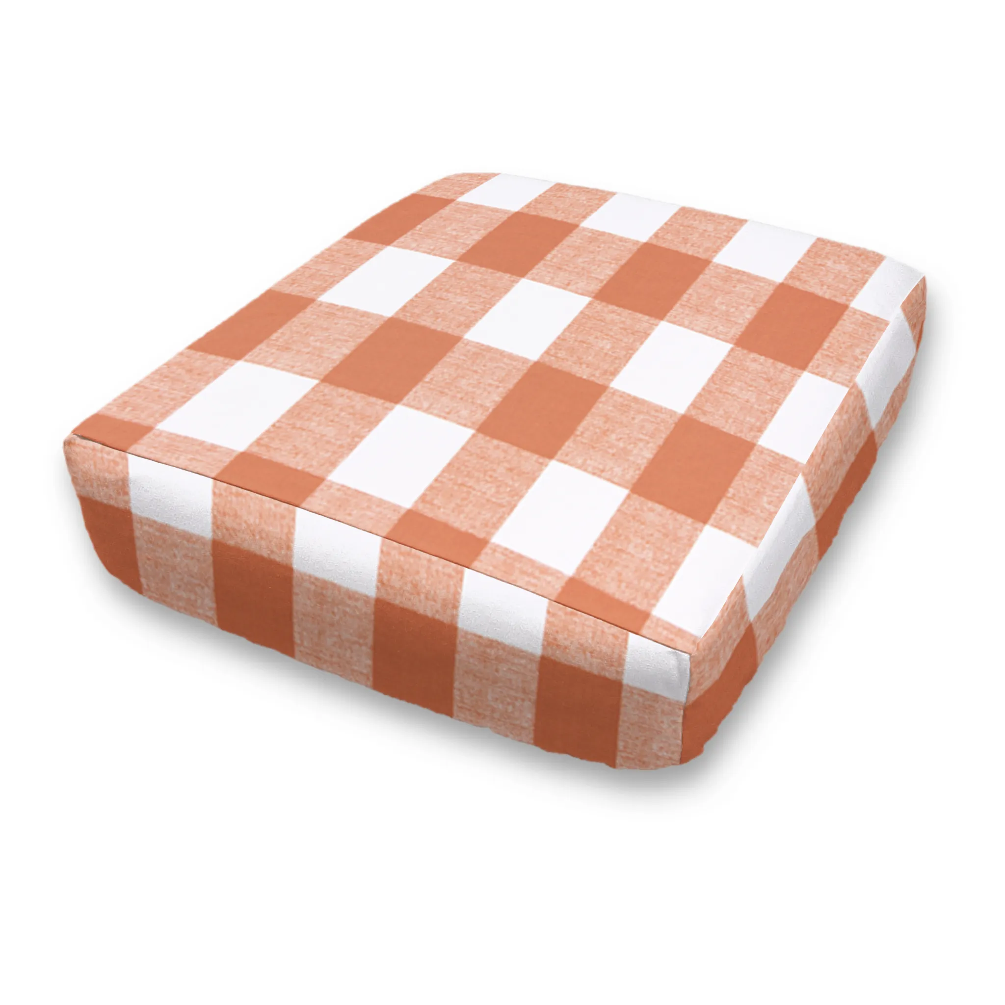 Bench Seat Custom Elastic Fitted & Protective Cushion Cover - Cotton Buffalo Plaid