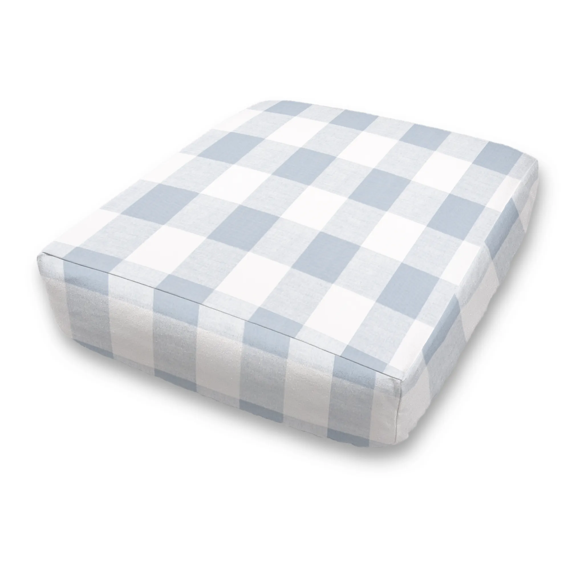 Bench Seat Custom Elastic Fitted & Protective Cushion Cover - Cotton Buffalo Plaid
