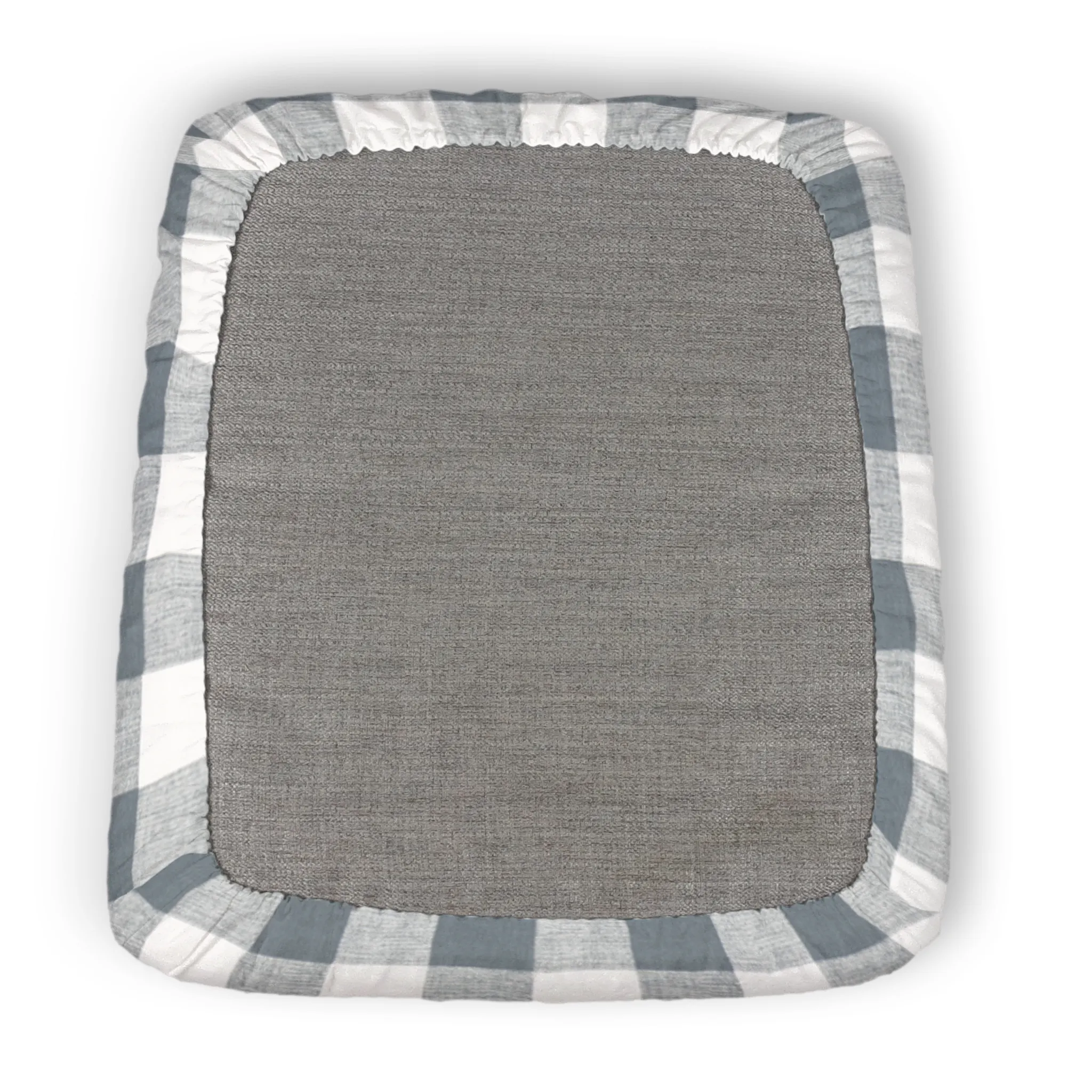 Bench Seat Custom Elastic Fitted & Protective Cushion Cover - Cotton Buffalo Plaid