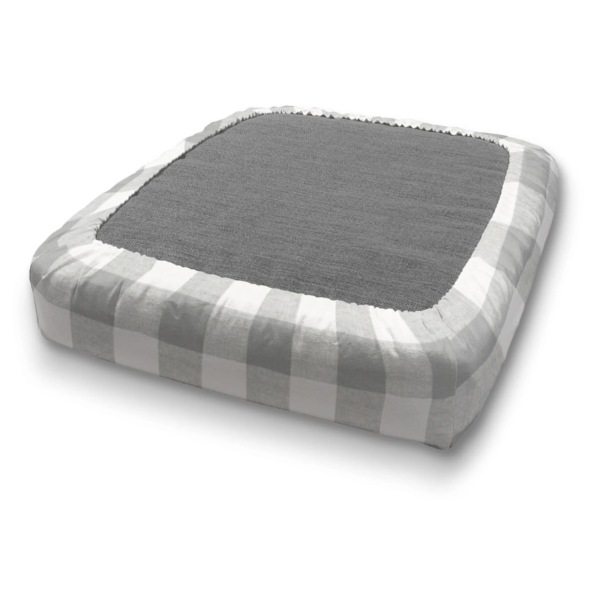 Bench Seat Custom Elastic Fitted & Protective Cushion Cover - Cotton Buffalo Plaid