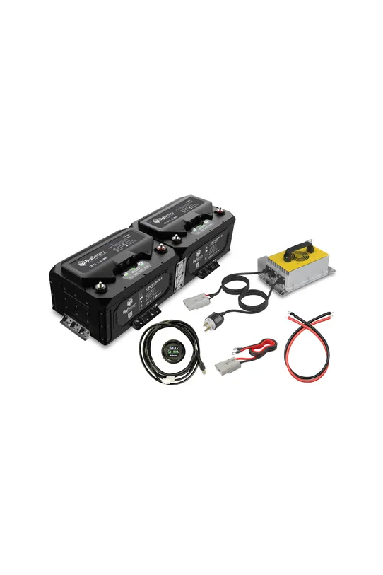 BigBattery | 48V HUSKY 2 Bundle | LiFePO4 Lithium Battery 5.12KwH 100Ah | For Golf Carts, Utility Vehicles, RVs & Camper Vans [BNDL-B0014]