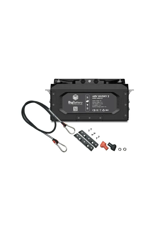 BigBattery | 48V HUSKY 2 Bundle | LiFePO4 Lithium Battery 5.12KwH 100Ah | For Golf Carts, Utility Vehicles, RVs & Camper Vans [BNDL-B0014]