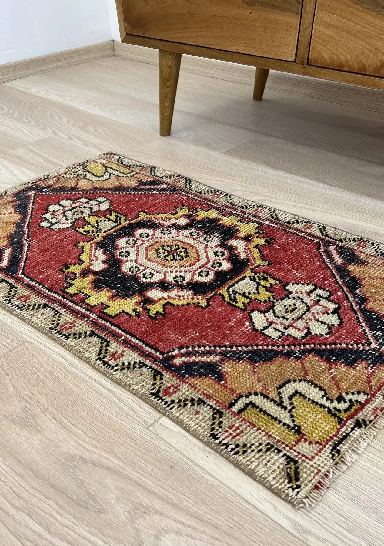 Bozidara - Vintage Turkish Small Rug