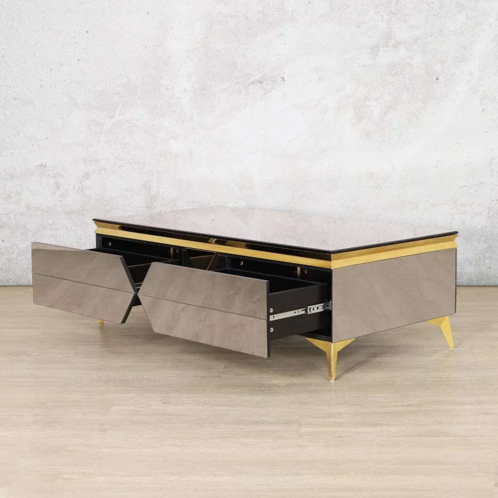 Brooklyn Coffee Table - Black & Gold